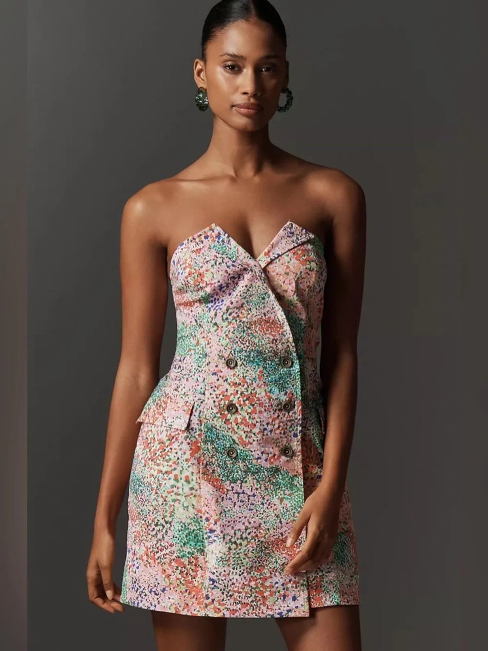 Maeve Blazer Shift Mini Dress - Picture 2 of 9